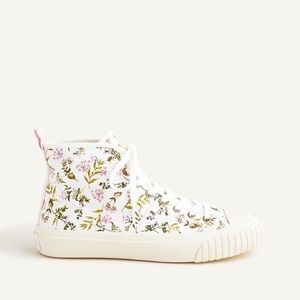 👟NWT JCREW High Top Sneakers Whisp Floral